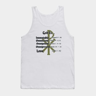 God Is ... Gold Chi-Rho Tank Top